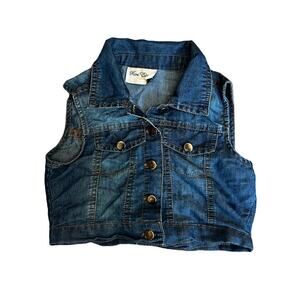 Rare Editions Girls Denim Vest